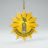 St Petersburg Sunshine Sunburst 2026 World Series Champions Rays Acrylic Ornament - Front View Main Mockup
