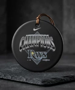 Tampa Bay Rays 2026 American League Champions T-Shirt - Close-up Graphic Detail Mockup