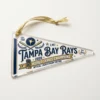 Tampa Bay Rays 2026 World Series Champions Official Locker Room Pennant Acrylic Ornament - Front View Main Mockup