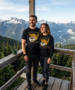 that s that me depresso black tshirt overlook couple