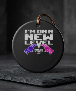 the new level i m on a new level youth ceramic ornament