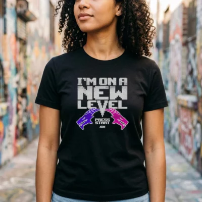 the new level i m on a new level youth tshirt black female3