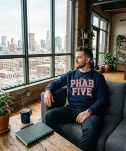 The Phab Five T-Shirt - Lifestyle Model Mockup
