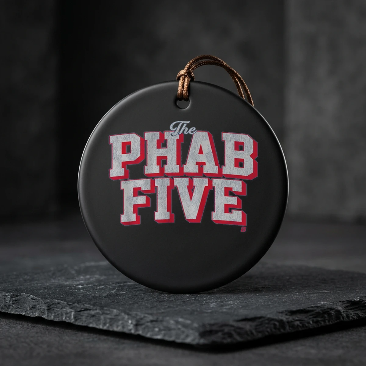 the phab five ceramic ornament The Phab Five T-Shirt - Close-up Graphic Detail Mockup