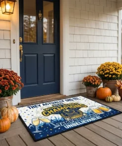They Actually Did It 2026 World Series Champions Tampa Bay Rays Doormat - Front View Main Mockup