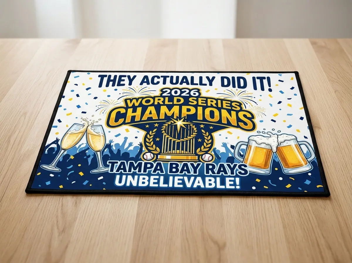 They Actually Did It 2026 World Series Champions Tampa Bay Rays Doormat - Design Preview