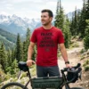 tom morello power to the people peace love justice and music red tshirt gravel bike