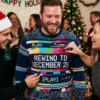 tracking error rewind holiday nostalgia retro gamer christmas sweater