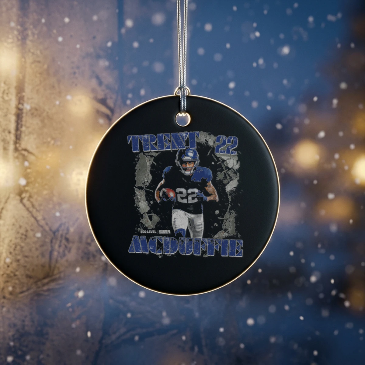 trent mcduffie los angeles r crush wht ornament Trent McDuffie Los Angeles R Crush WHT Shirt - Back or Alternative Angle Mockup