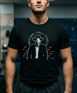 Waylon Jennings Full Circle T-Shirt - Front View Main Mockup
