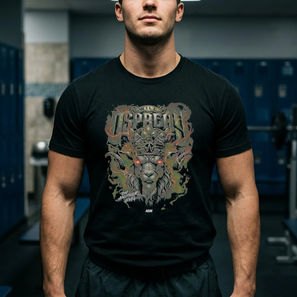 will ospreay destiny tshirt black male3 Will Ospreay - Destiny T-Shirt - Front View Main Mockup