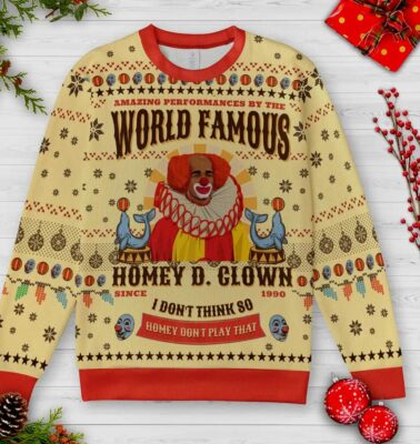 world famous homey ugly christmas sweatshirt 1