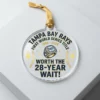 Worth The 28 Year Wait 1998-2026 Tampa Bay Rays World Series Champions Acrylic Ornament - Front View Main Mockup