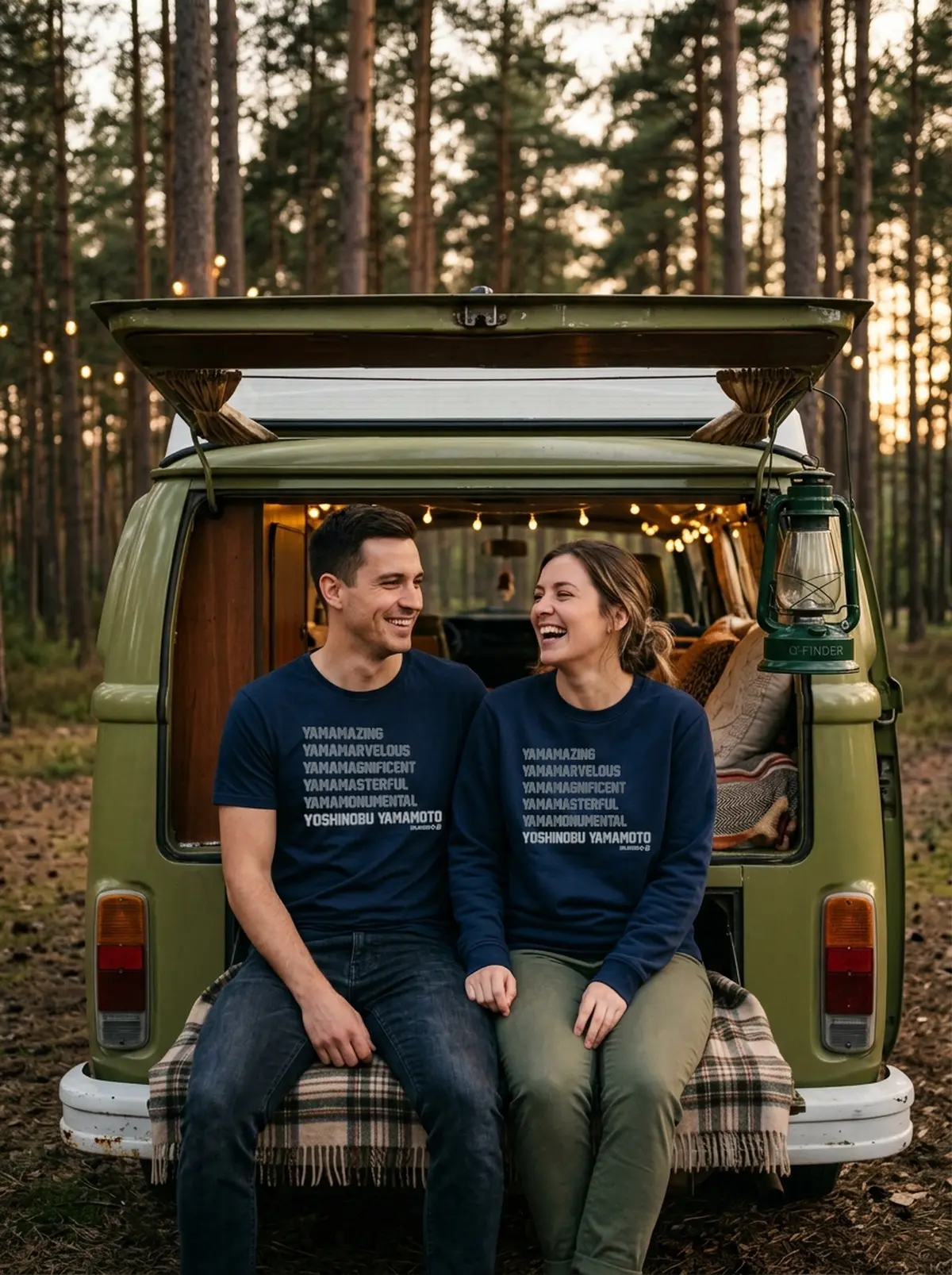 yoshinobu yamamoto yama list blue tshirt campervan tailgate couple yoshinobu yamamoto yama list blue tshirt campervan tailgate couple